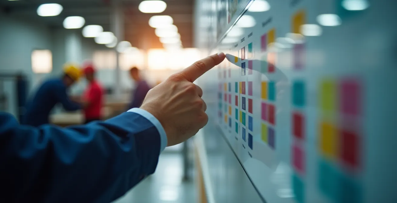 Vue d'ensemble d'un planning de maintenance préventive pour flotte de camions